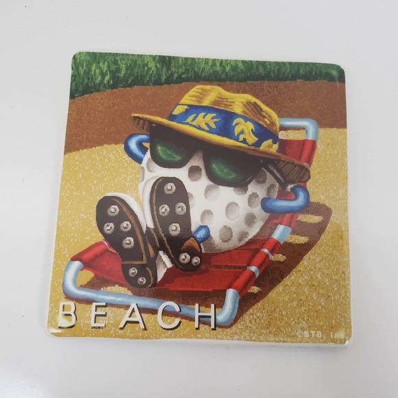 BTB, Inc Be The Ball Golf Theme Mini Hot Plates/Coasters Set Of 3 - Picture 3 of 8